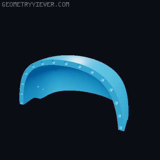 Polykopf Omega Standard NVG Shroud Adapter 3D model thumbnail