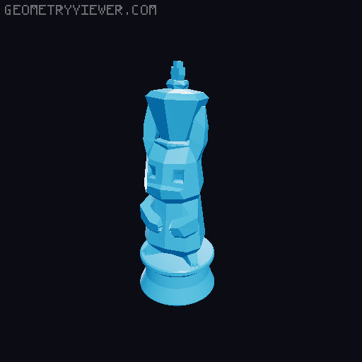 Low Poly Pokémon Chess Set 3D model thumbnail