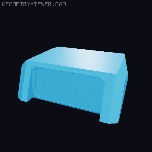 Sci-fi Battleship/Carrier  3D model thumbnail