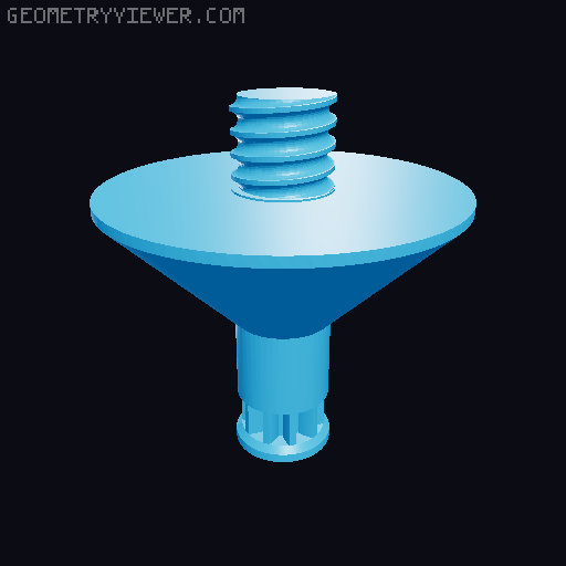 B8-Lab Spinning Top Pull-Cord launcher Pull-String toy game games 3D model thumbnail