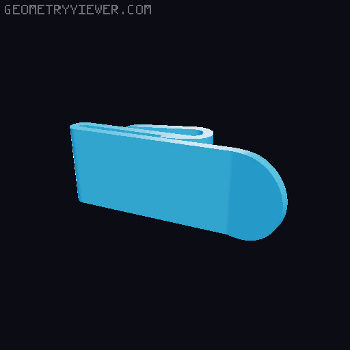 Molle clip Hook V2 3D model thumbnail