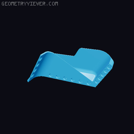 Wide Version of Bambu Lab Magnetic Purge Poop Slide for X1C / P1S (side collection of poop, perfect for cabinet!) 3D model thumbnail