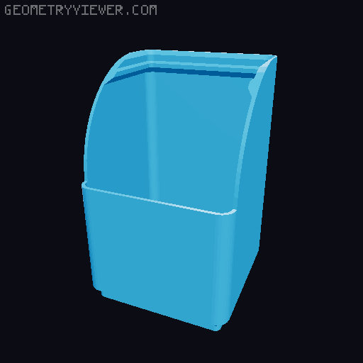 Gridfinity rouded bins collection all sizes 3D model thumbnail