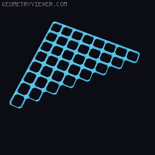 openGrid Triangular Tiles (2x2 - 12x12) 3D model thumbnail