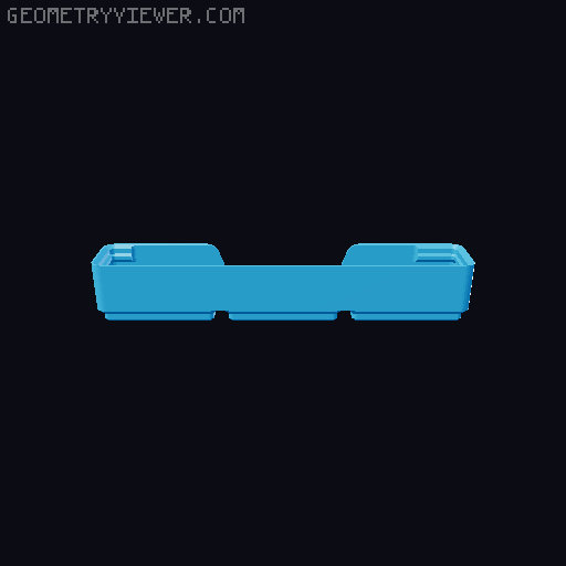 Gridfinity wall cutout collection 3D model thumbnail