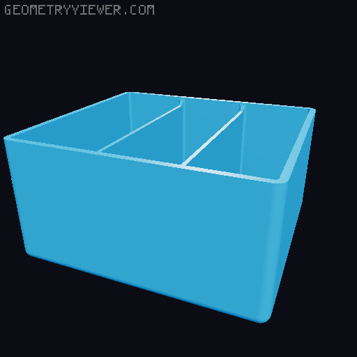 Improved kitchen packet / sachet organizer (multiple sizes) 3D model thumbnail