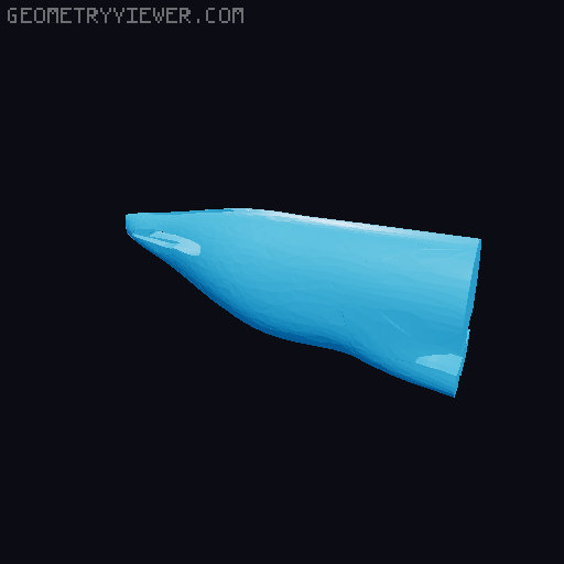 chubby airbus a350 plane 3D model thumbnail