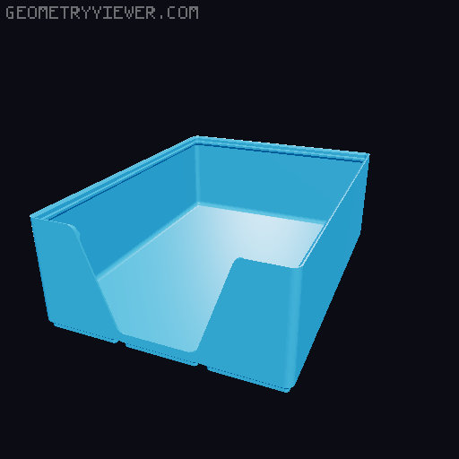 Gridfinity wall cutout collection 3D model thumbnail