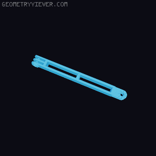 Anti-droop detented arms for Modular Mounting System 3D model thumbnail