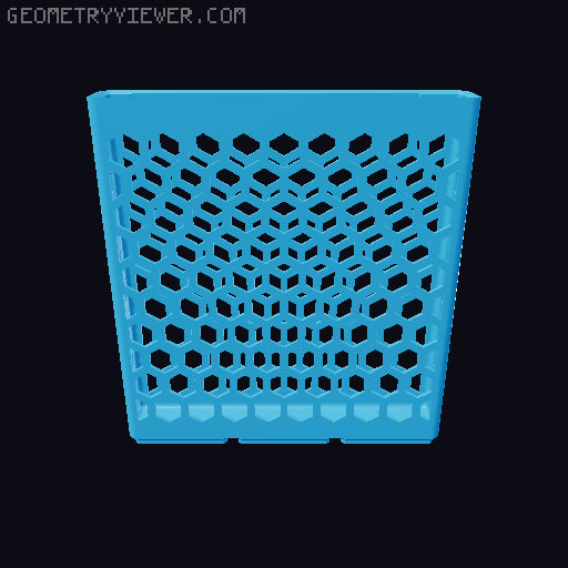Gridfinity Hex Bins all sizes 3D model thumbnail