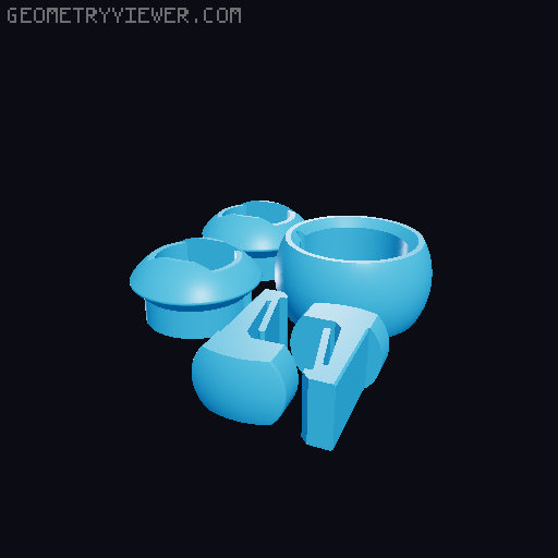 FPBB - Fully Printable Ball Bearing 3D model thumbnail