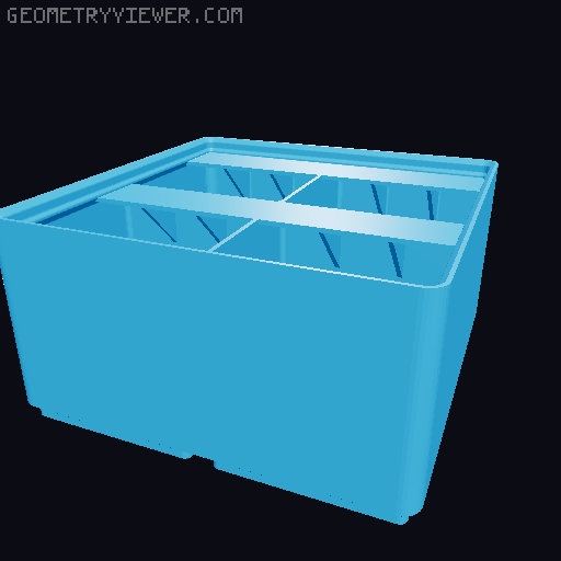 Gridfinity Ultra Light Bins - Divider Label Edition 3D model thumbnail
