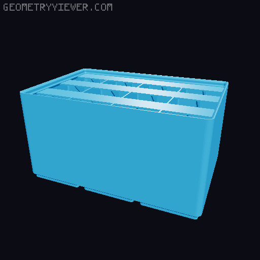 Gridfinity Ultra Light Bins - Divider Label Edition 3D model thumbnail