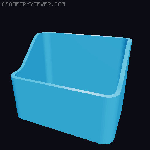 Bin for Ikea skadis - 564 models - hooks need support 3D model thumbnail