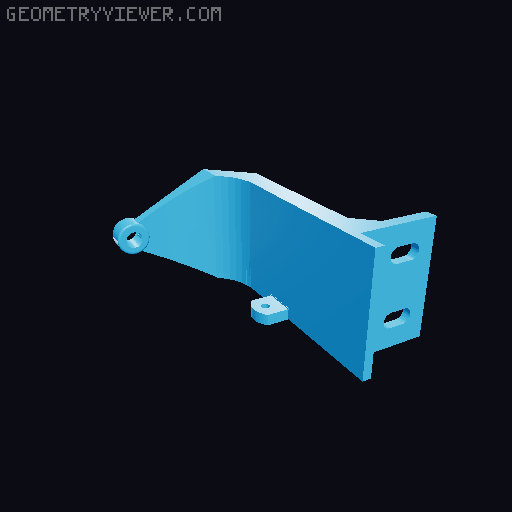Ender 3 V3 SE/KE filament guide (bowden + runout sensor) 3D model thumbnail