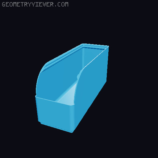 Gridfinity rouded bins collection all sizes 3D model thumbnail
