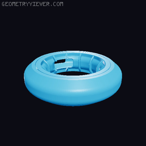 Next Gen USB (and more) Cable Winder / Organizer (Print-in-Place, Multiple Sizes, Stackable) 3D model thumbnail