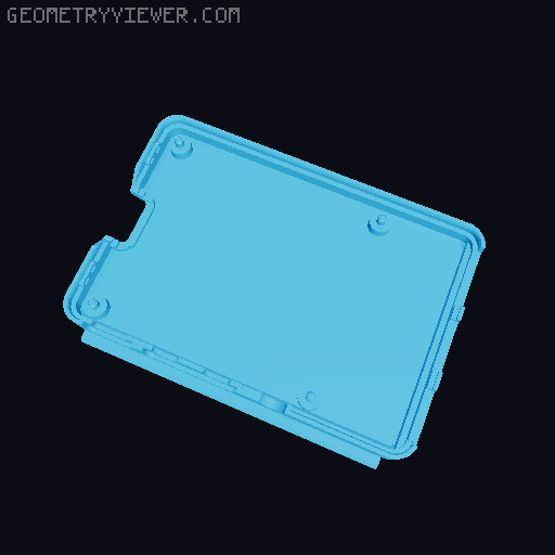 Raspberry Pi 4 Slide Mount Case 3D model thumbnail