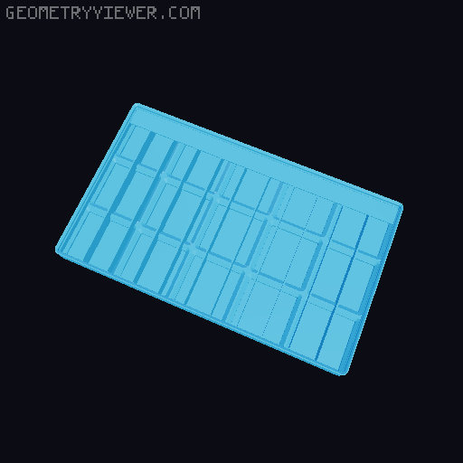 Gridfinity Ultra Light Bins - Divider Label Edition 3D model thumbnail