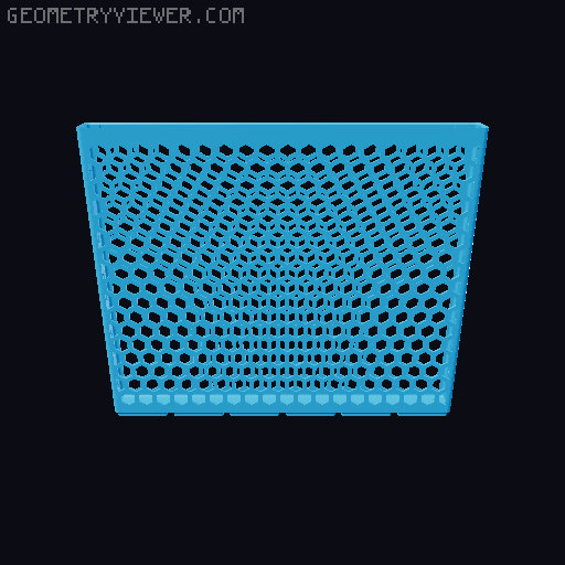 Gridfinity Hex Bins all sizes 3D model thumbnail