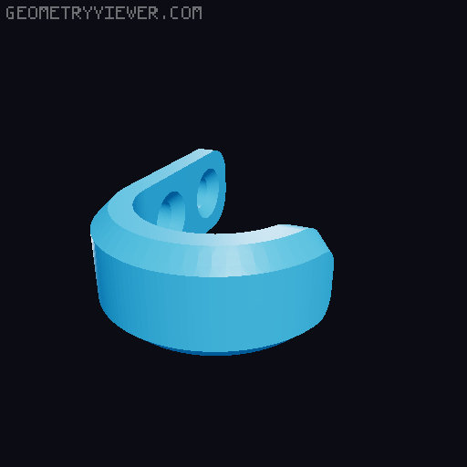 Strong Small J-Hook 3D model thumbnail