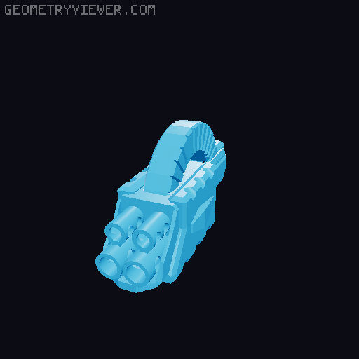 Dummy 13 - Blaster Arms! 3D model thumbnail