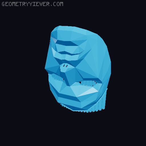 Squid Games Front Man Mask 3D model thumbnail