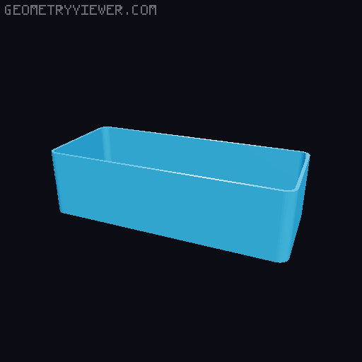 Bin for Ikea skadis - 564 models - hooks need support 3D model thumbnail