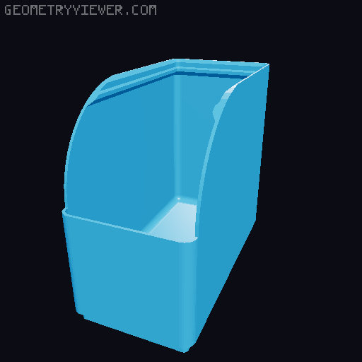 Gridfinity rouded bins collection all sizes 3D model thumbnail