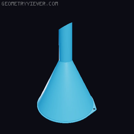 Funnels. Various sizes 25mm to 200mm 3D model thumbnail