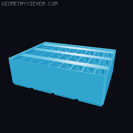 Gridfinity Ultra Light Bins - Divider Label Edition 3D model thumbnail