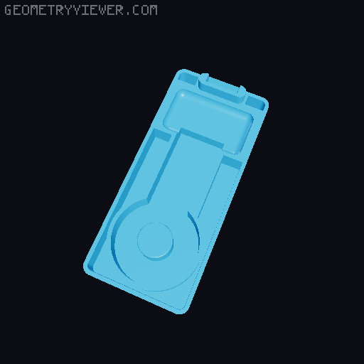 Horizontal Tape Dispenser with homemade blade. 3D model thumbnail
