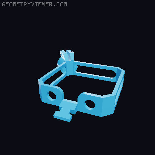 Motor X axis Raspberry Pi Camera 2/3 mount 3D model thumbnail