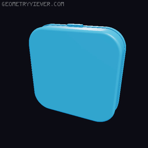 Reibetellerbox 127mm V1 3D model thumbnail