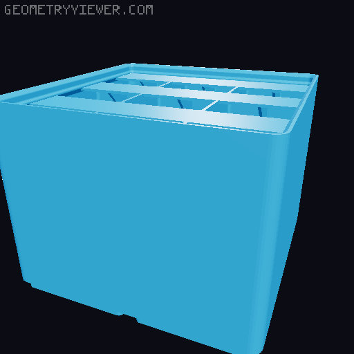 Gridfinity Ultra Light Bins - Divider Label Edition 3D model thumbnail