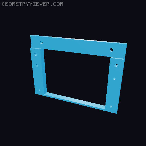 Spacers For Recreator MK6 With Chunky Ender 3 PSU 3D model thumbnail