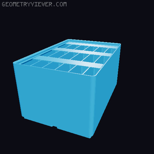 Gridfinity Ultra Light Bins - Divider Label Edition 3D model thumbnail