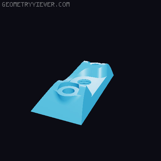 MMU3 UltiMulti Selector Remix: Front Plate for PC4-M5 Coupler 3D model thumbnail