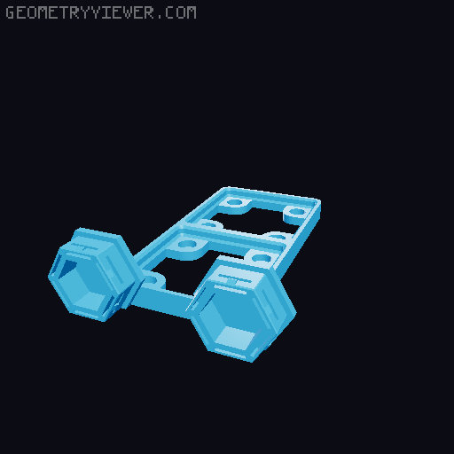 Honeycomb Wall Gridfinity Magnet Base 3D model thumbnail