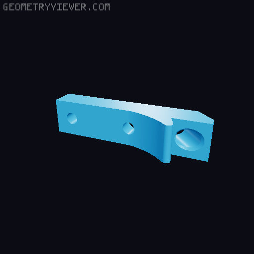 Ender 3 V3 SE Filament Guide Tube Mount 3D model thumbnail