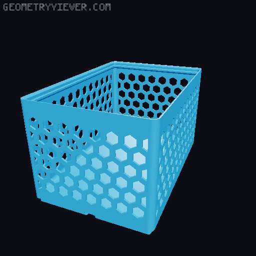 Gridfinity Hex Bins all sizes 3D model thumbnail