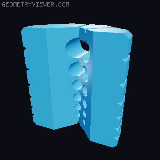 Drill Guide - Metric - 90/45 degrees and corner 3D model thumbnail
