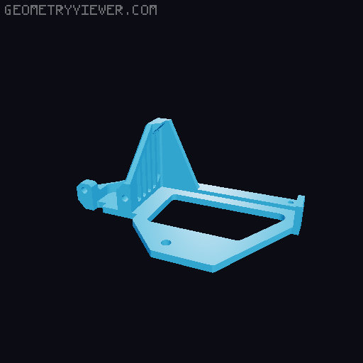 X45 Sprite CR Touch Probe Zero Y-Offset Mount v1.1 (Ender-3 S1 Pro and similar) 3D model thumbnail