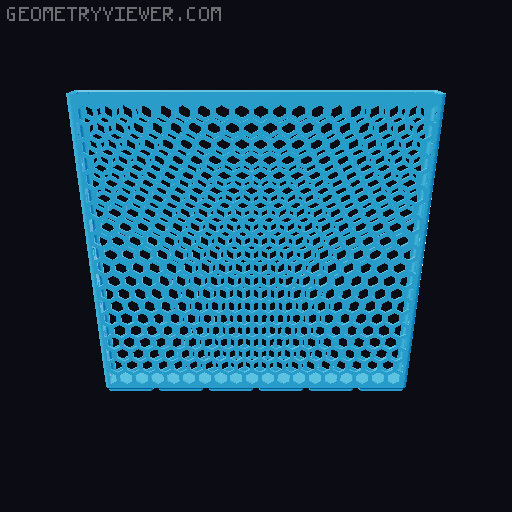 Gridfinity Hex Bins all sizes 3D model thumbnail