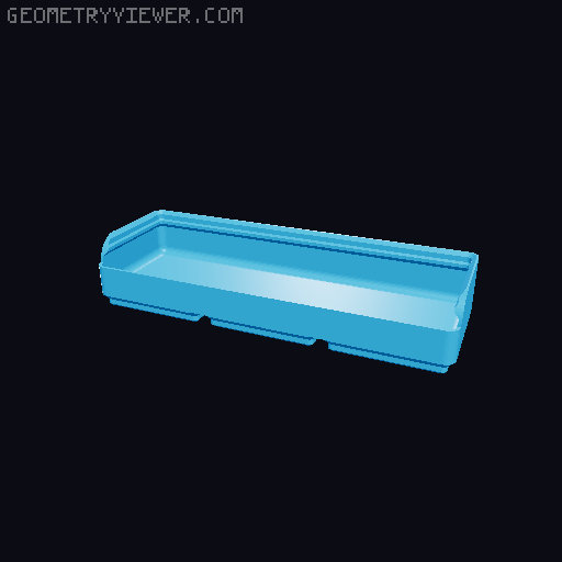 Gridfinity rouded bins collection all sizes 3D model thumbnail