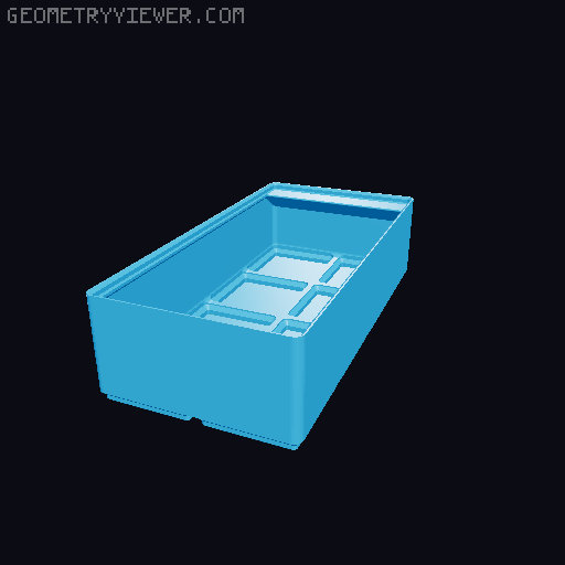 Gridfinity cups height 6 (46mm) collection 3D model thumbnail