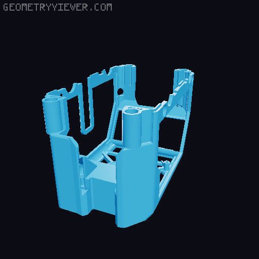 UPDATED Elegoo Centauri Carbon CC Lighter toolhead cover (PETG) 3D model thumbnail