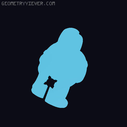 ButtPals bread clip - Peter Griffin - Family guy 3D model thumbnail
