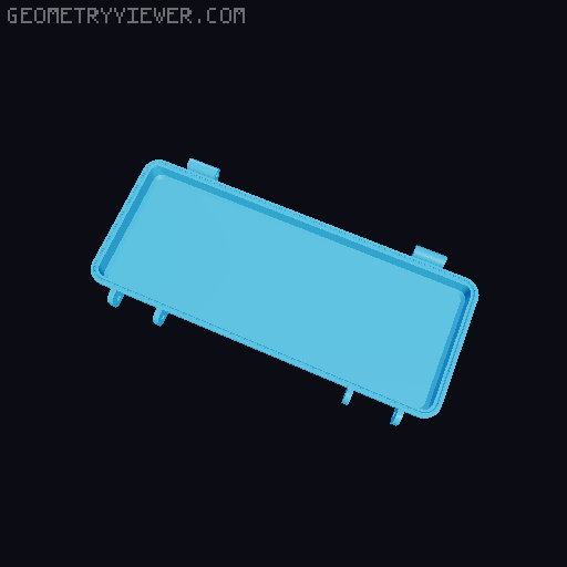 Rugged box sized for 40ea 18650 cells 3D model thumbnail