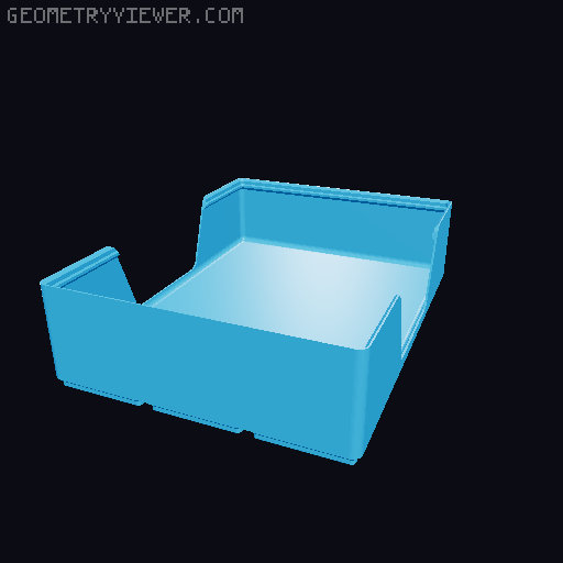 Gridfinity wall cutout collection 3D model thumbnail